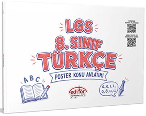 Editör Yayınları 8. Sınıf LGS Türkçe Poster Konu Anlatımlı