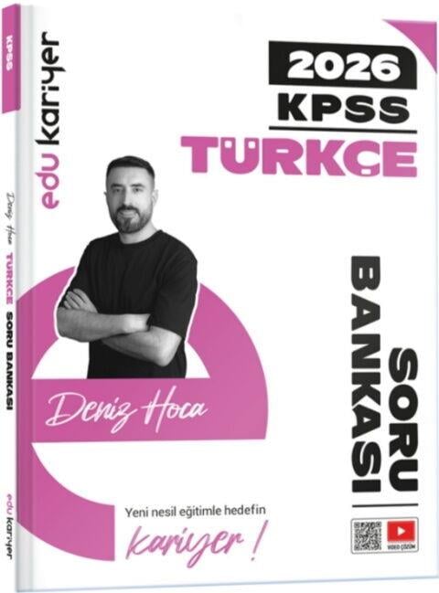 Edu Kariyer 2026 Deniz Hoca KPSS Türkçe Video Çözümlü Soru Bankası