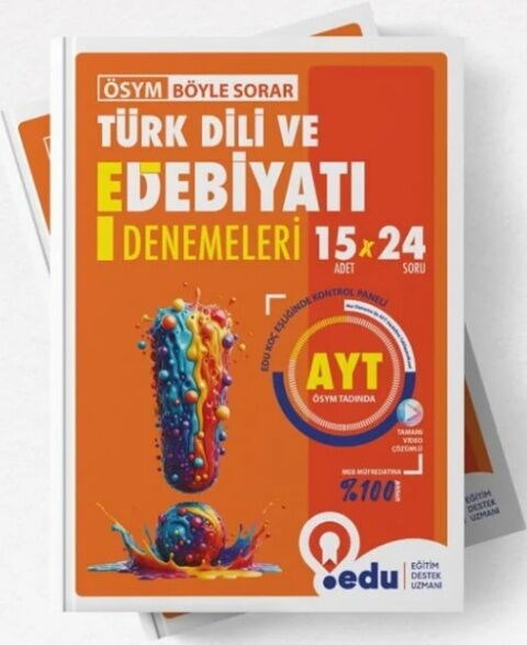 Edu Yayınları AYT Türk Dili ve Edebiyatı 15 x 24 Branş Denemeleri