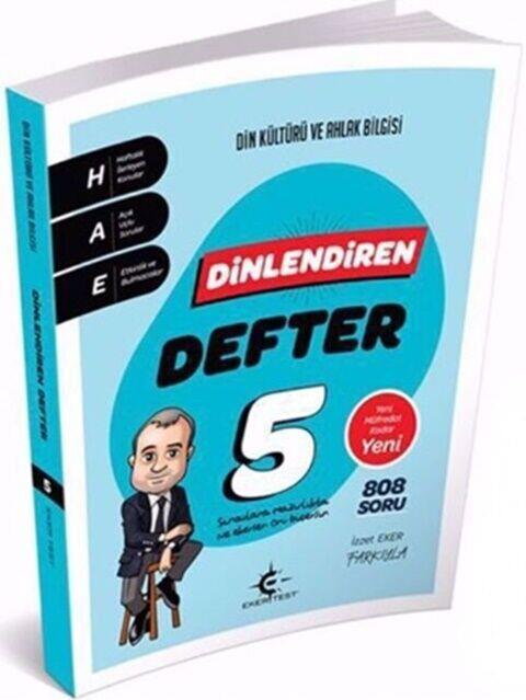Eker Test 5. Sınıf Din Kültürü ve Ahlak Bilgisi Dinlendiren Defter