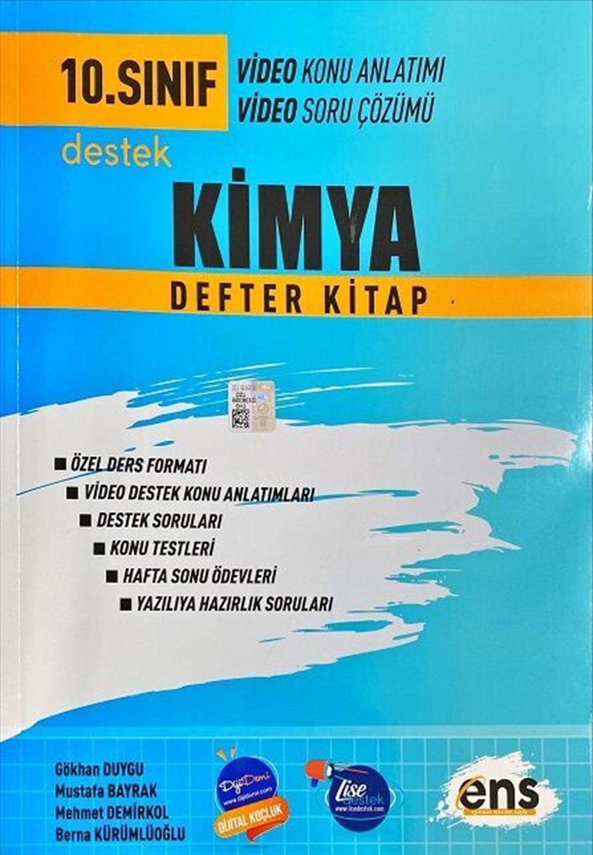 ENS Yayıncılık 10. Sınıf Kimya Destek Defterim