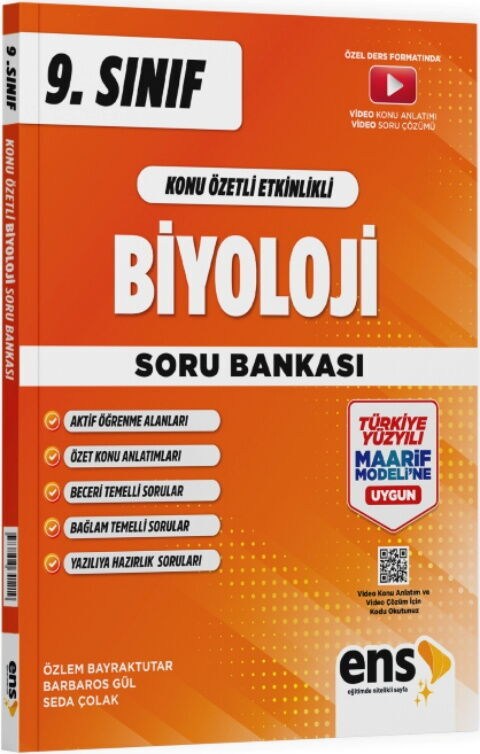 ENS Yayıncılık 9. Sınıf Biyoloji Maarif Konu Özetli Soru Bankası