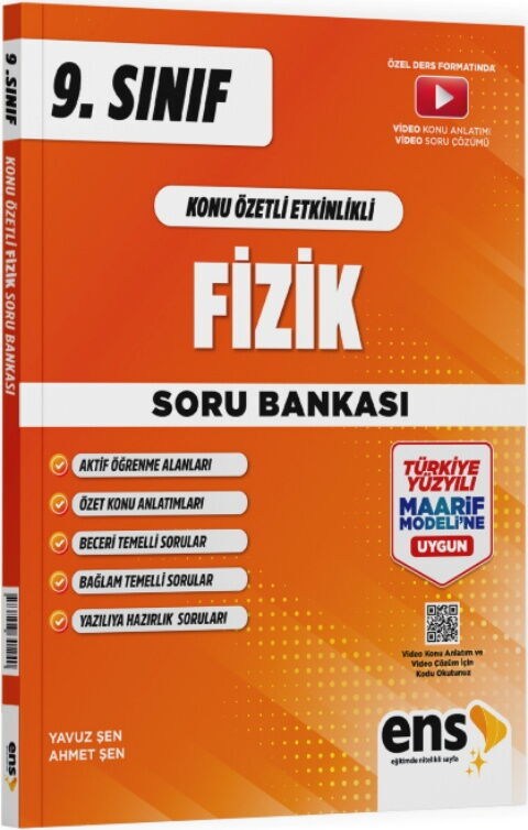 ENS Yayıncılık 9. Sınıf Fizik Maarif Konu Özetli Soru Bankası