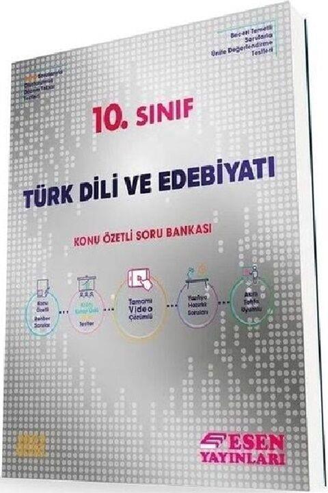 Esen Yayınları 10. Sınıf Türk Dili ve Edebiyatı Konu Özetli Soru Bankası