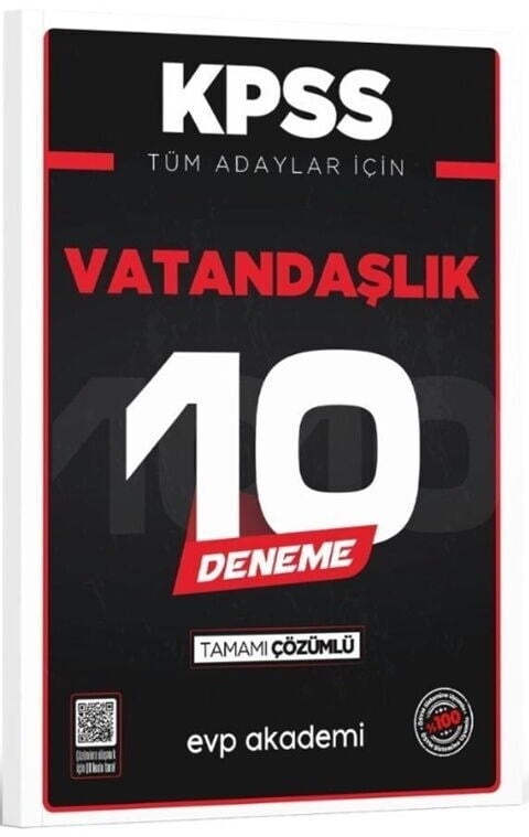 EVP Akademi KPSS Tüm Adaylar İçin Vatandaşlık 10 Deneme