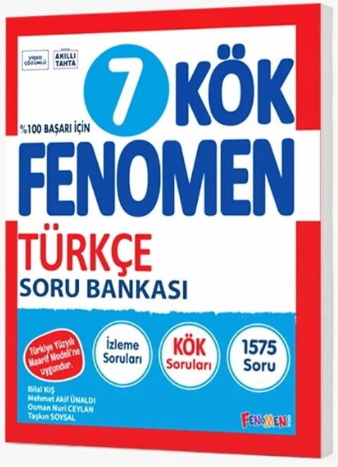 Fenomen Okul Yayınları 7. Sınıf Türkçe Kök Soru Bankası