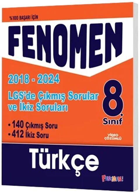 Fenomen Okul Yayınları 8. Sınıf LGS Türkçe Çıkmış Sorular Ve İkiz Soruları