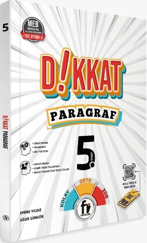 Fi Yayınları 5. Sınıf Dikkat Paragraf Soru Bankası