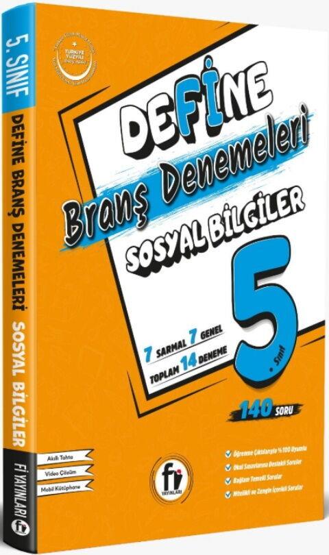 Fi Yayınları 5. Sınıf Sosyal Bilgiler Define Branş Denemeleri