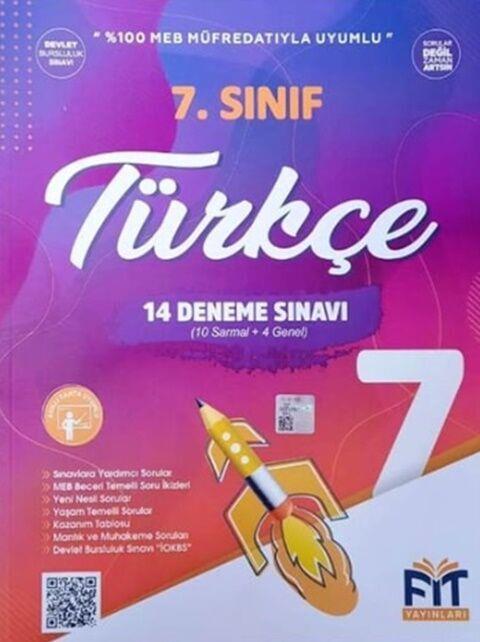Fit Yayınları 7. Sınıf Türkçe 14 Deneme Sınavı