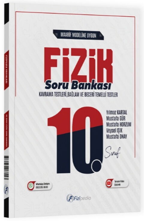 Fizipedia Yayınları 10. Sınıf Fizik Maarif Model Soru Bankası