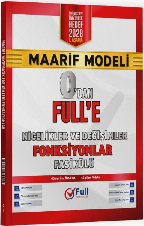 Full Matematik 0 dan Full e Nicelikler ve Değişimler Fonksiyonlar Fasikülü 1. Aşama