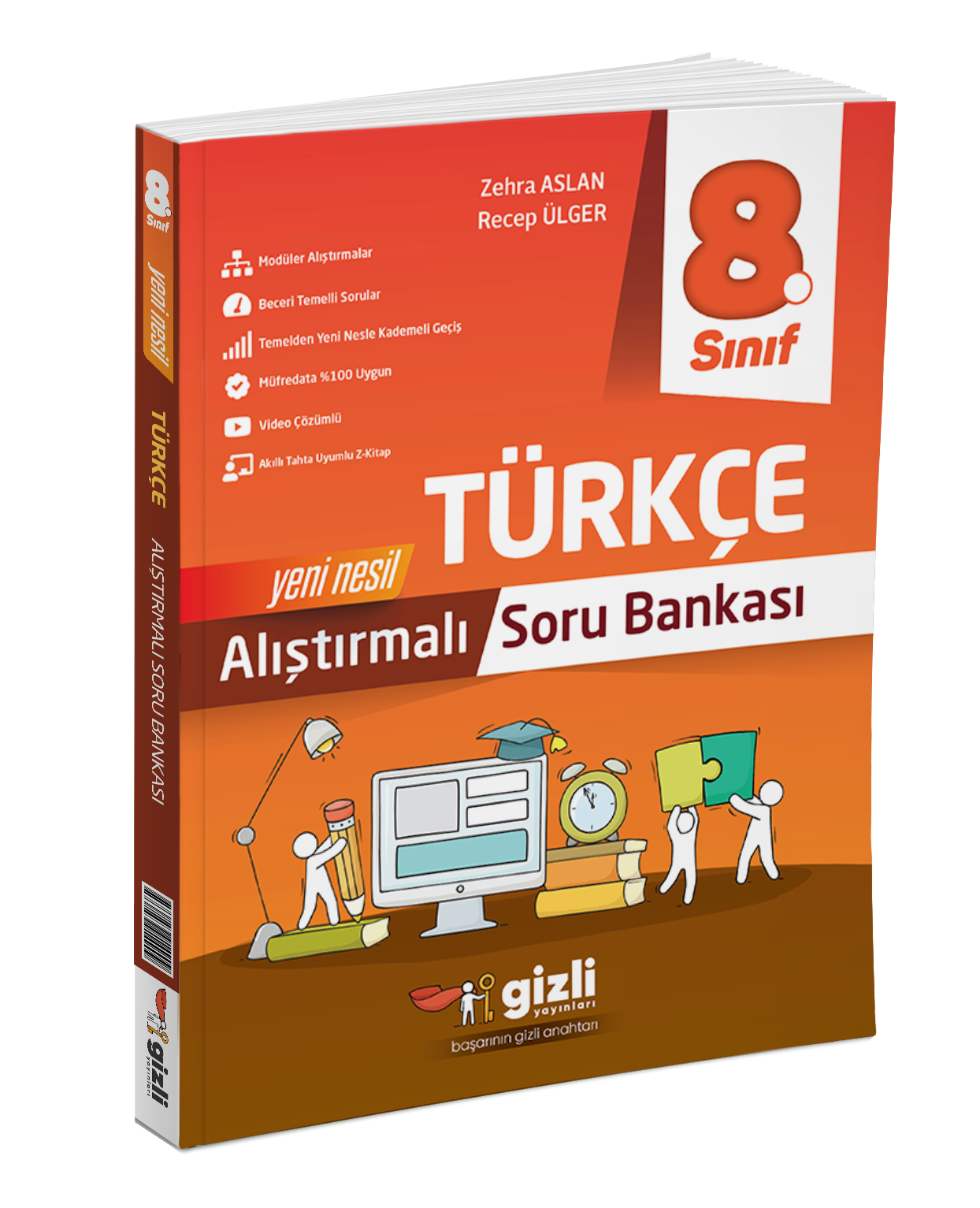 Gizli Yayınları 8. Sınıf Lgs Türkçe Alıştırmalı Soru Bankası