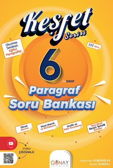 Günay Yayınları 6. Sınıf Paragraf Keşfet Soru Bankası