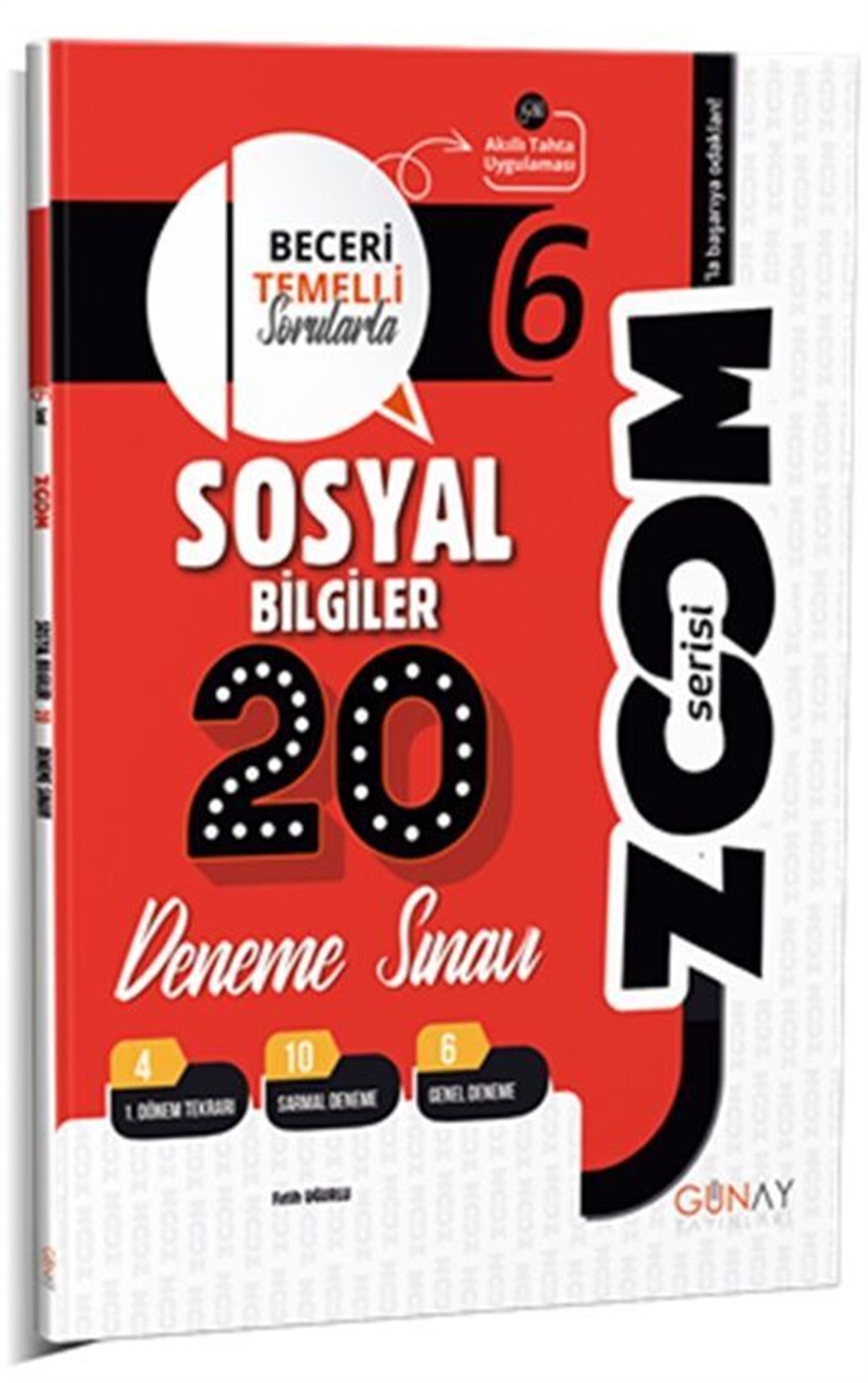 Günay Yayınları 6. Sınıf Sosyal Bilgiler Zoom Serisi 20 Deneme