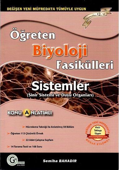Gür Yayınları AYT Öğreten Biyoloji Fasikülleri Sistemler Sinir Sistemi Duyu Organı