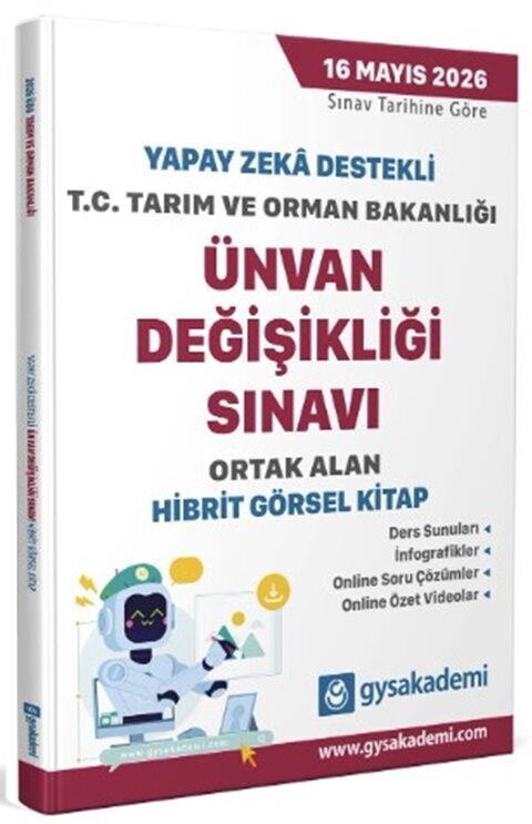 GYSAkademi Yayınları Tarım Ve Orman Bakanlığı ÜDS Ortak Alan Görsel Kitap