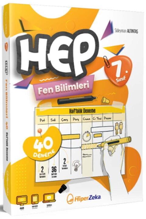 Hiper Zeka Yayınları 7. Sınıf Hep Fen Bilimleri 40 Haftalık Deneme