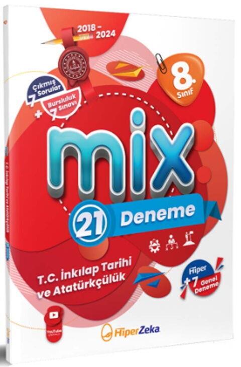 Hiper Zeka Yayınları 8. Sınıf  T.C. İnkılap Tarihi ve Atatürkçülük Mix 21 Deneme