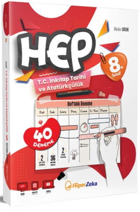 Hiper Zeka Yayınları 8. Sınıf Hiper T.C. İnkılap Tarihi ve Atatürkçülük 40 Haftalık Deneme