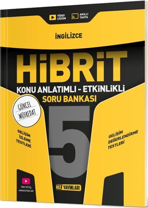 Hız Yayınları 5. Sınıf İngilizce HİBRİT Konu Anlatımlı Etkinlikli Soru Bankası