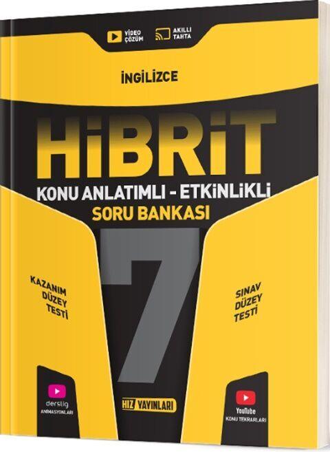 Hız Yayınları 7. Sınıf İngilizce HİBRİT Konu Anlatımlı Etkinlikli Soru Bankası