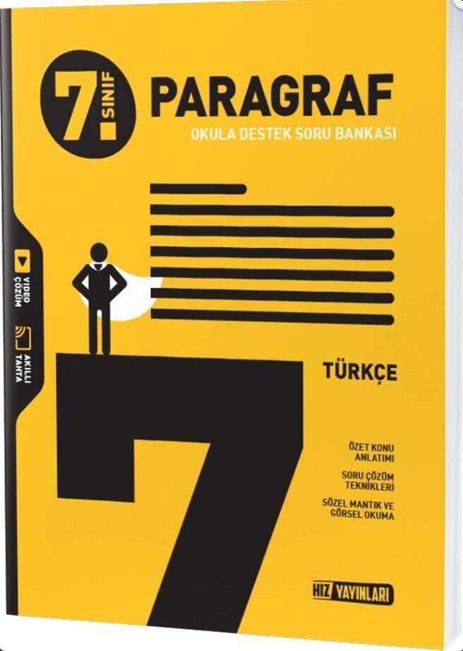 Hız Yayınları 7. Sınıf Paragraf Okula Destek Soru Bankası