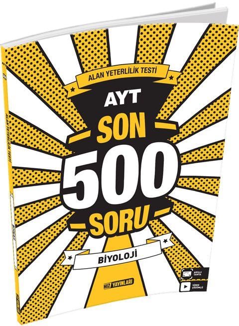 Hız Yayınları AYT Biyoloji Son 500 Soru
