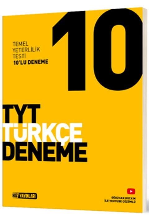 Hız Yayınları TYT Türkçe 10 lu Deneme