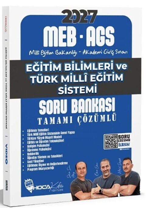 Hoca Kafası 2027 MEB AGS Eğitim Bilimleri ve Türk Milli Eğitim Sistemi Soru Bankası