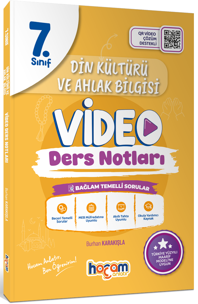 Hocam Anlatır 7. Sınıf Din Kültürü Ve Ahlak Bilgisi Video Ders Notları Maarif Model