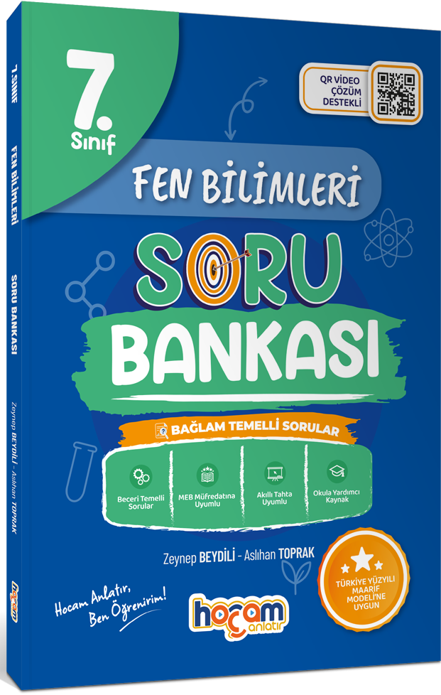 Hocam Anlatır 7. Sınıf Fen Bilimleri Tamamı Video Çözümlü Soru Bankası Maarif Model