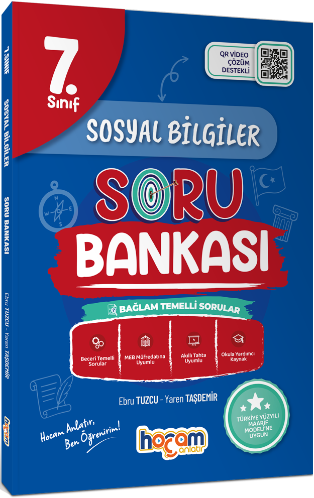 Hocam Anlatır 7. Sınıf Sosyal Bilgiler Tamamı Video Çözümlü Soru Bankası Maarif Model