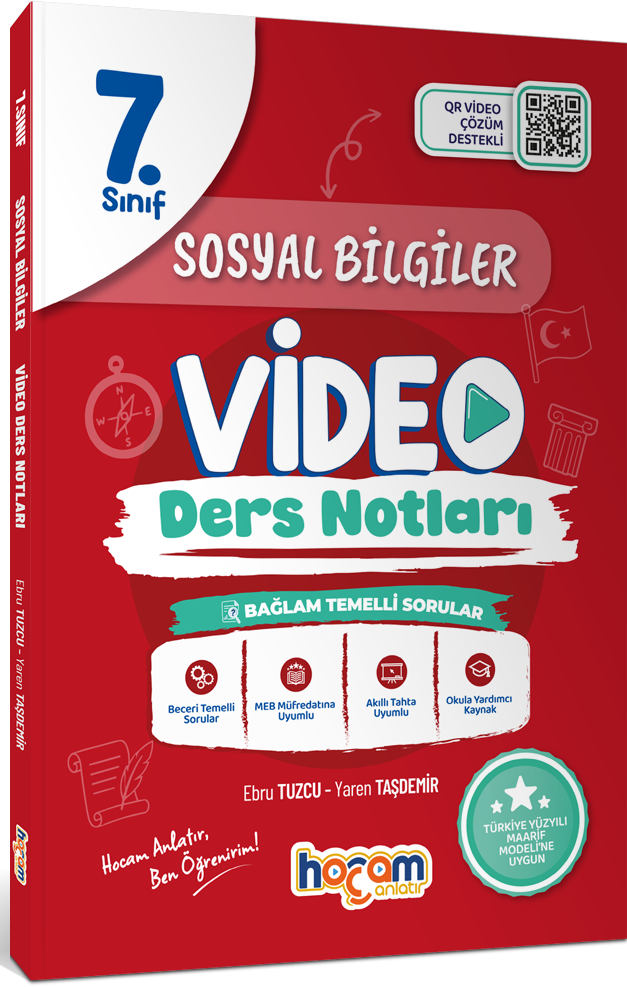 Hocam Anlatır 7. Sınıf Sosyal Bilgiler Video Ders Notları Maarif Model