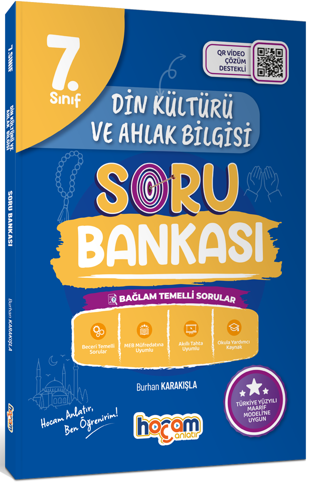 Hocam Anlatır 7. Sınıf Din Kültürü Ve Ahlak Bilgisi Tamamı Video Çözümlü Soru Bankası Maarif Model