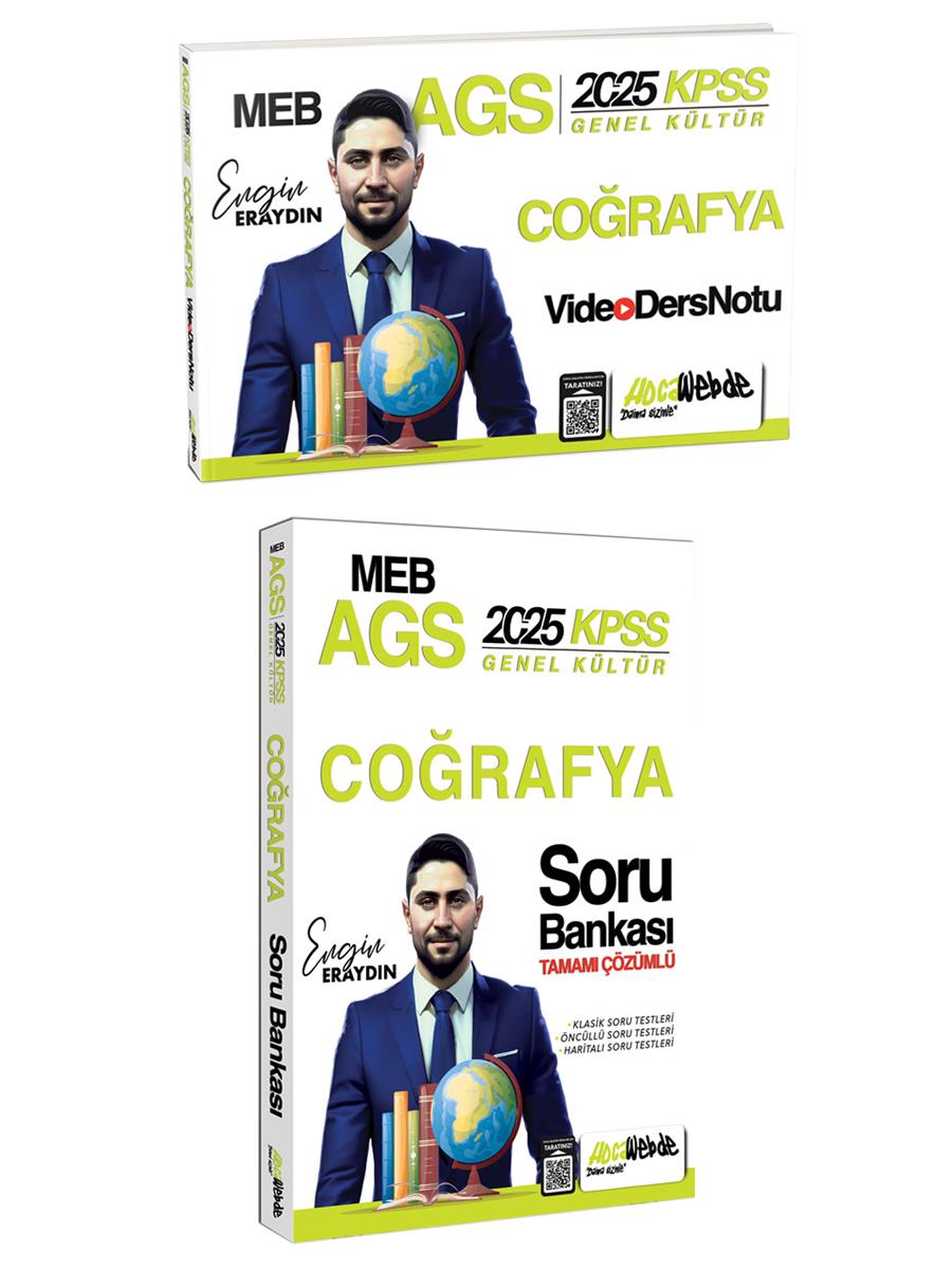 HocaWebde 2025 MEB AGS KPSS Türkiye Coğrafyası Video Ders Notu ve Soru Bankası