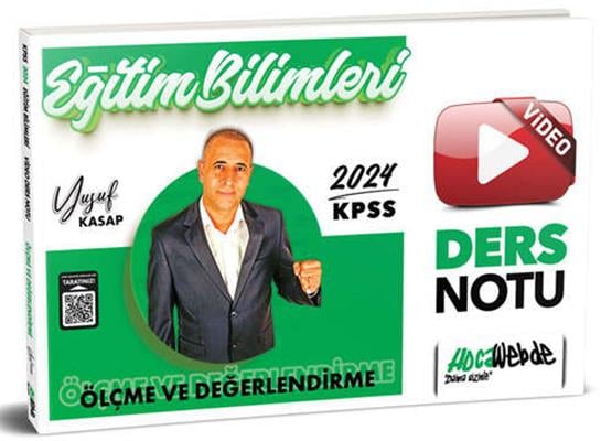 HocaWebde Yayınları 2024 KPSS Eğitim Bilimleri Ölçme ve Değerlendirme Video Ders Notu