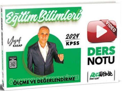 HocaWebde Yayınları 2024 KPSS Eğitim Bilimleri Ölçme ve Değerlendirme Video Ders Notu