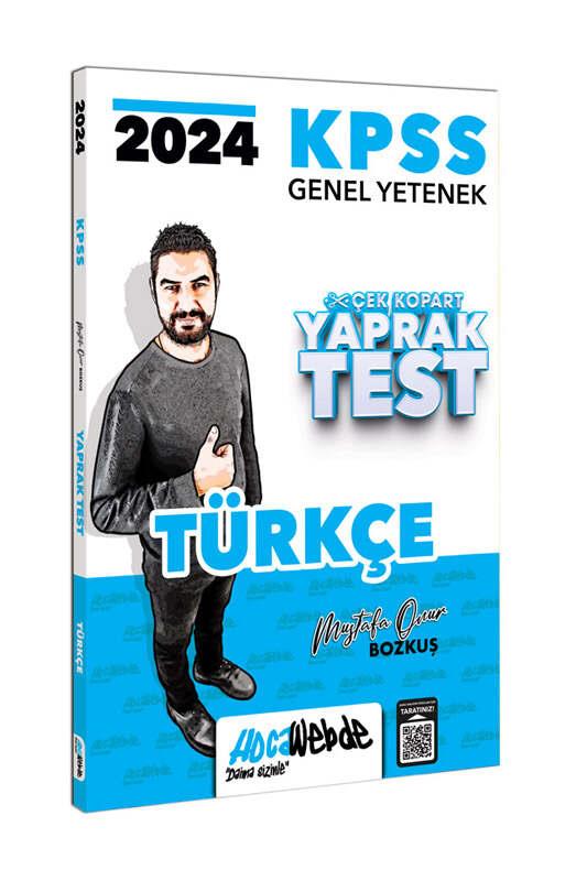 Hocawebde Yayınları 2024 KPSS Genel Yetenek Türkçe Çek Kopart Yaprak Test