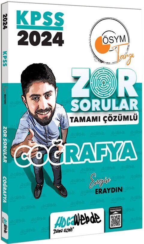 HocaWebde Yayınları 2024 KPSS GK Coğrafya  Tamamı Çözümlü Zor Sorular