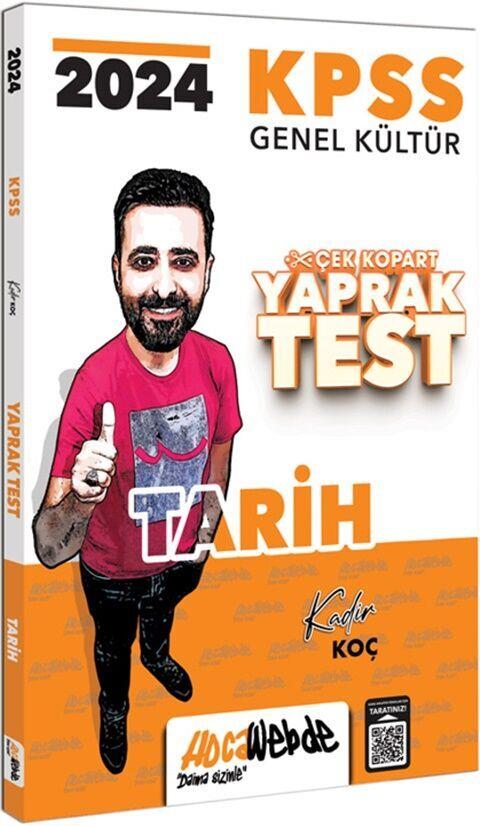 HocaWebde Yayınları 2024 KPSS GK Tarih Yaprak Test