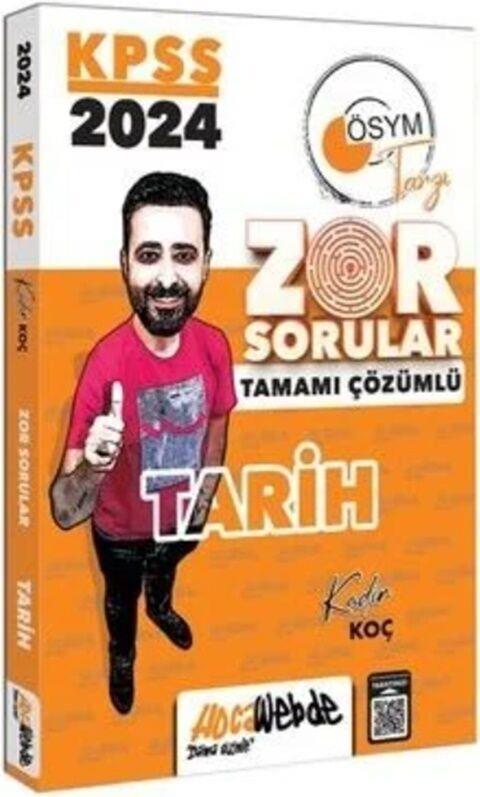 HocaWebde Yayınları 2024 KPSS Tarih Zor Sorular Soru Bankası Çözümlü
