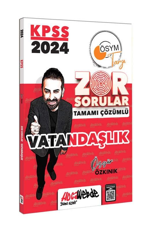 Hocawebde Yayınları 2024 KPSS Vatandaşlık Tamamı Çözümlü Zor Sorular