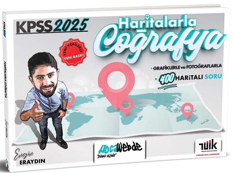 HocaWebde Yayınları 2025 KPSS Haritalarla Coğrafya