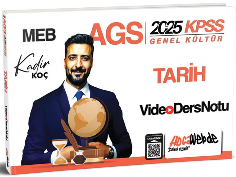 HocaWebde Yayınları 2025 MEB AGS KPSS Tarih Video Ders Notu