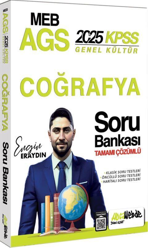 HocaWebde Yayınları 2025 MEB AGS KPSS Türkiye Coğrafyası Tamamı Çözümlü Soru Bankası