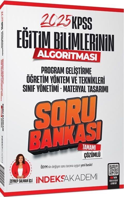 İndeks Akademi 2025 KPSS Eğitim Bilimlerinin Algortiması Öğretim Yöntem Teknikleri Program Geliştirme Soru Bankası Çözümlü