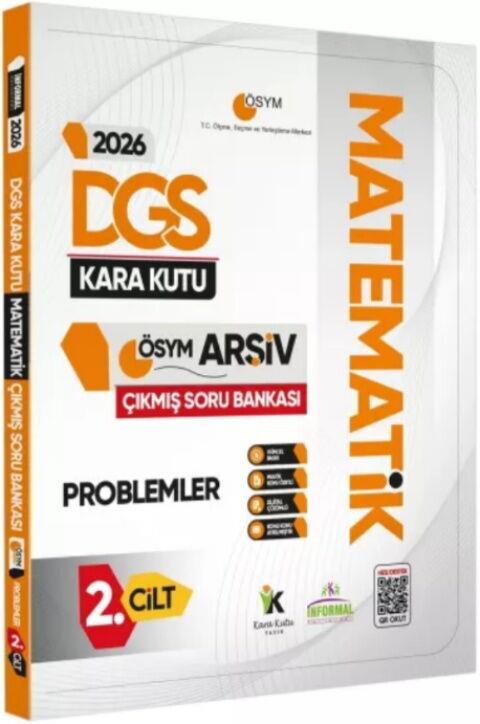 İnformal Yayınları 2026 DGS Matematik Kara Kutusu Problemler ÖSYM Çıkmış Soru Bankası 2. Cilt
