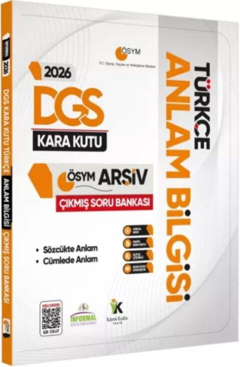 İnformal Yayınları 2026 DGS Türkçenin Kara Kutusu Anlam Bilgisi ÖSYM Çıkmış Çözümlü Soru Bankası