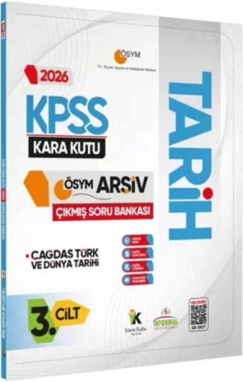 İnformal Yayınları 2026 KPSS Tarihin Kara Kutusu ÖSYM Çıkmış Soru Havuzu Bankası 3. Cilt